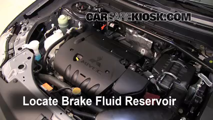 2007-2013 Mitsubishi Outlander Brake Fluid Level Check - 2010